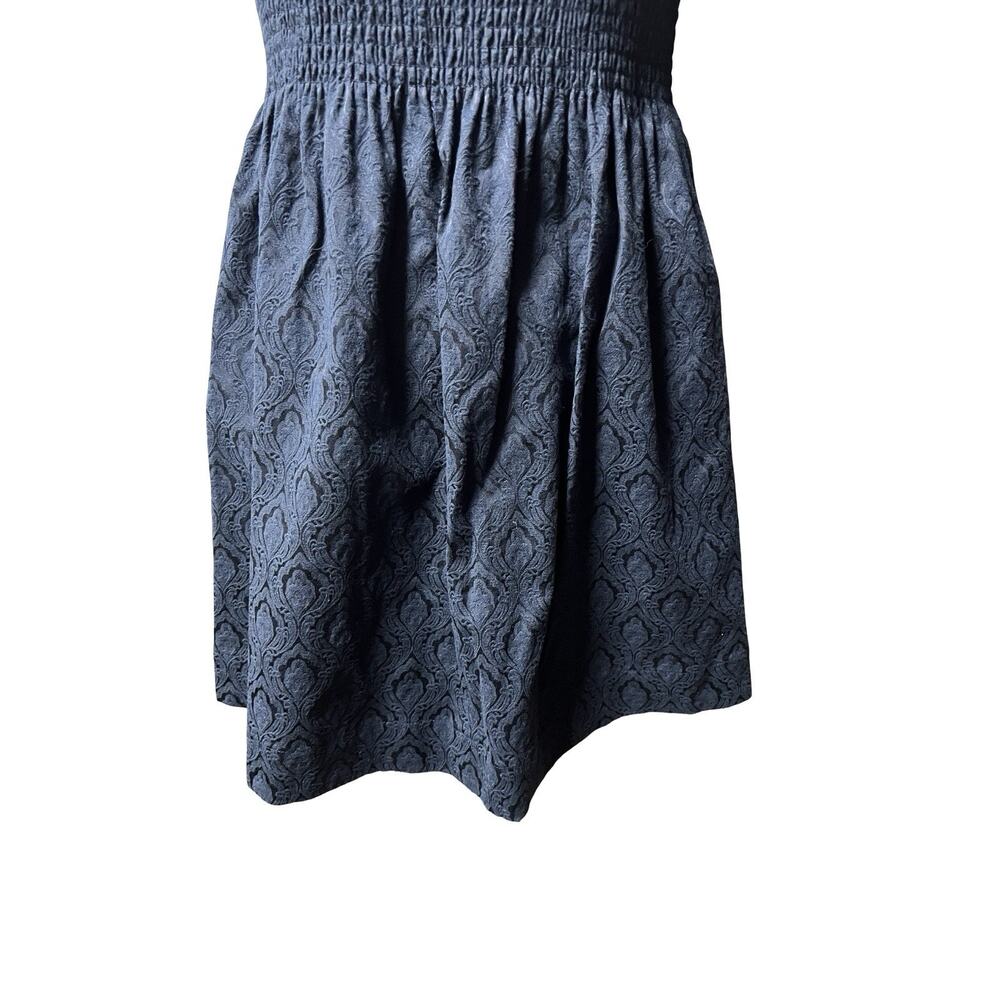 Hill House The Athena Nap Babydoll Dress Navy Blue Damask SZ Small - Picture 4 of 8